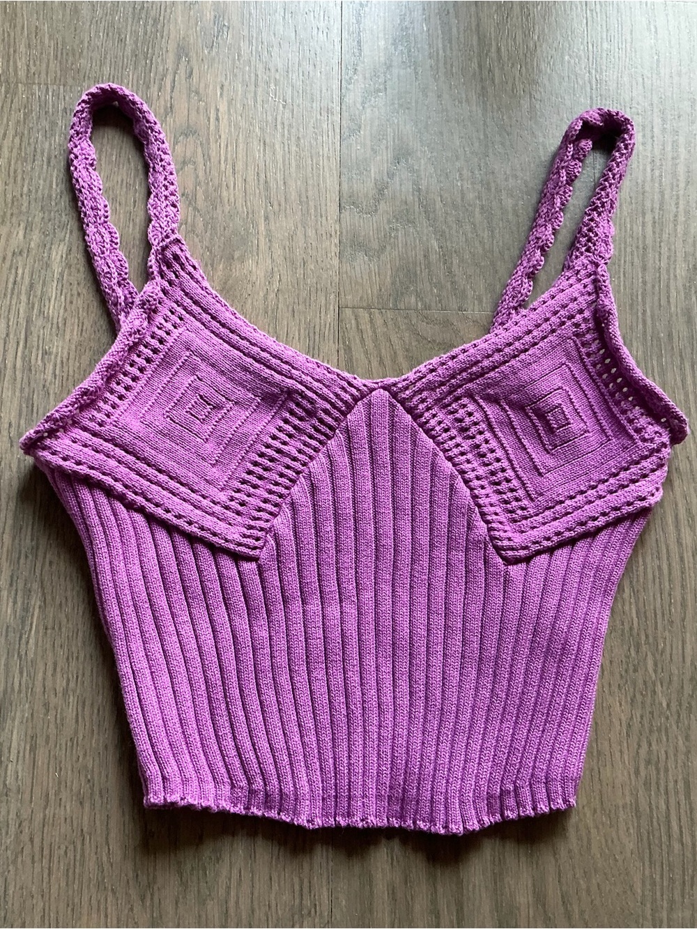 purple woven free people tank top